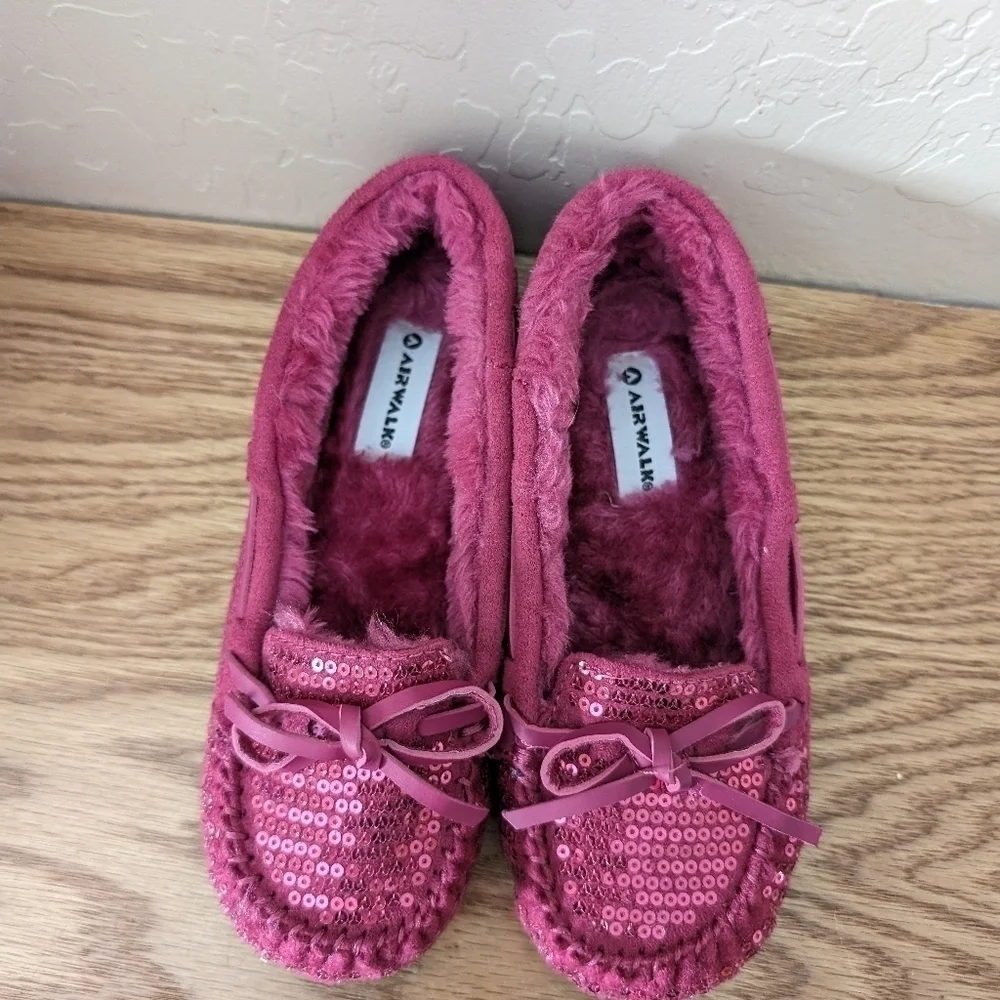 Airwalk Flurry Flocon Pink Sequin Slippers